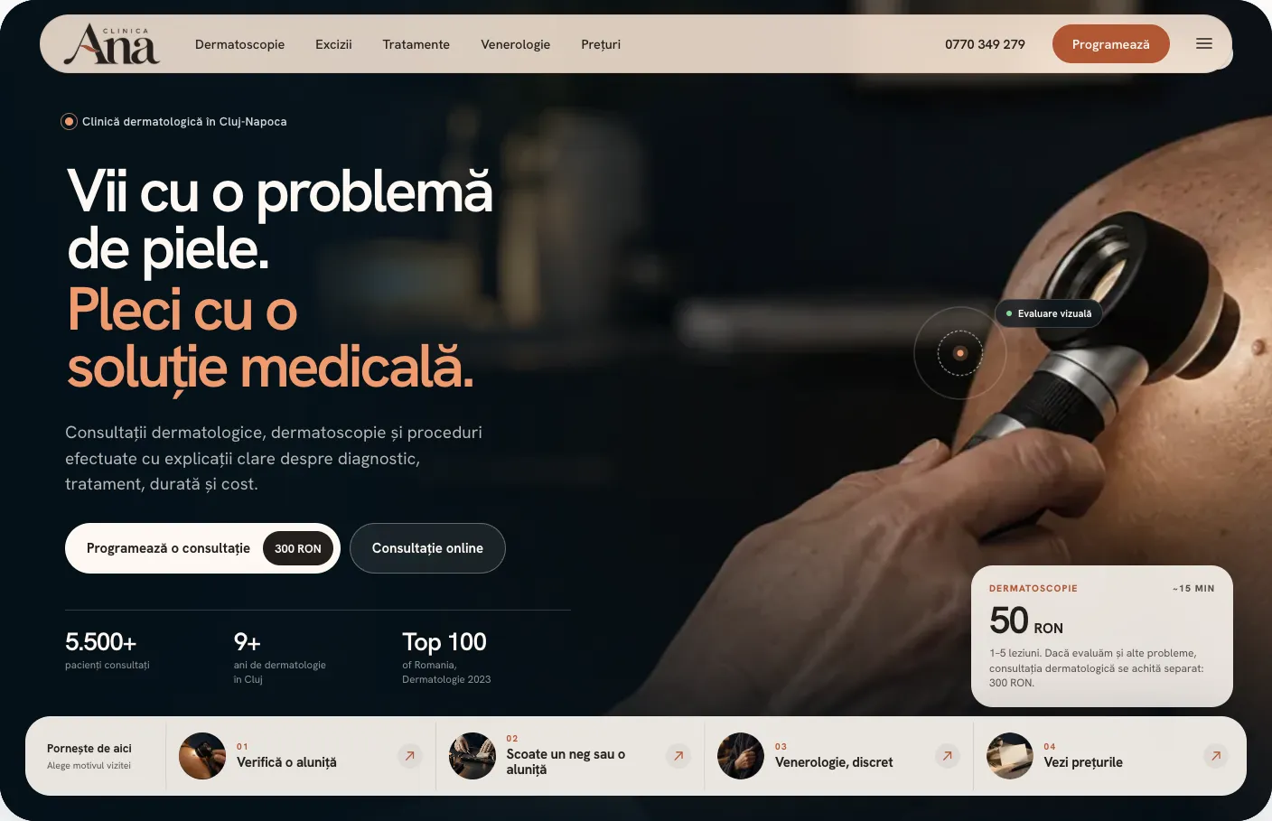 Pagina principală Clinica Ana